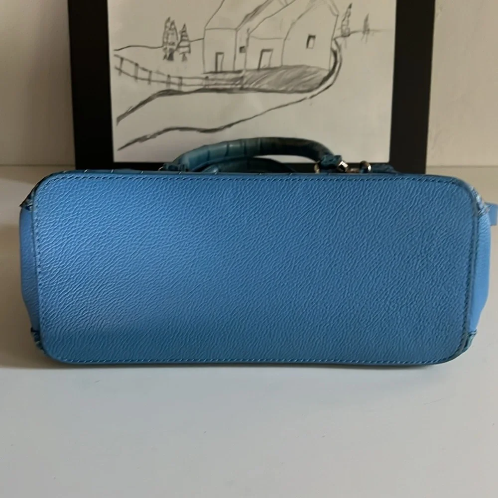 Brighton Crocodile Embossed Leather Crossbody Bag - Picture 8 of 16